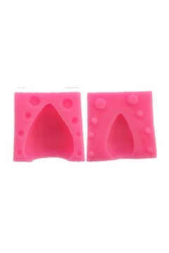 Buy 2-Piece Unicorn Ear Silicone Mold Pink in UAE