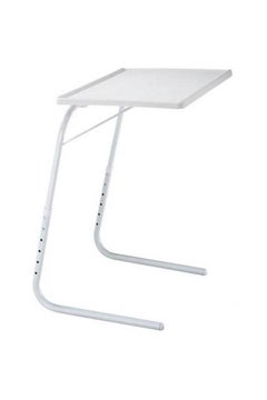 Buy Adjustable Foldable Table Tray White in Saudi Arabia