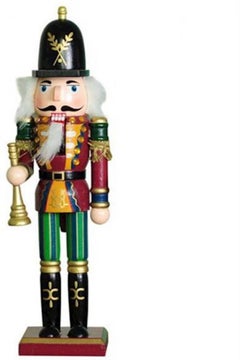 Buy Standing Wooden Nutcracker Puppets Toys Multicolour in UAE