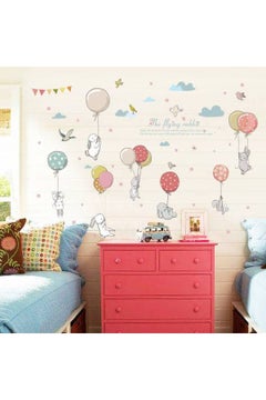 Buy Cartoon Themed Wall Sticker Multicolour 50x70cm in UAE