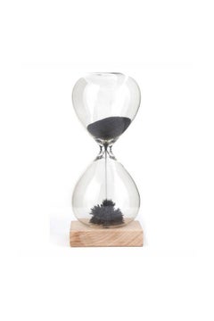 Buy Magnetic Hourglass Sand Timer Clear in UAE