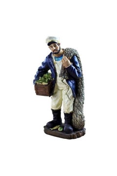 اشتري Fisher Statue Figurines Vintage Home Resin Crafts Bar & Home Decoration Multicolour في الامارات