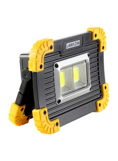 Buy LED Work Light With USB Cable Led Camping Lantern Flashlight Black/Yellow 8inch in Saudi Arabia