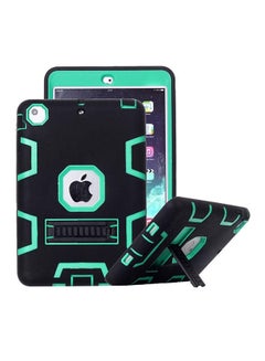 Buy Shockproof Hard Rubberized Stand Case Cover For Apple iPad Air 2 Black/Green in UAE