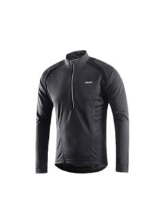 Buy Long Sleeves Cycling Jersey Black in UAE