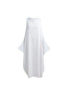 Buy Sleeveless Maxi Dress White in UAE