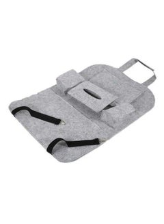 Buy Hanging Bag Multi Pocket Bottle Cup Tissue Box Holder - Grey in Saudi Arabia