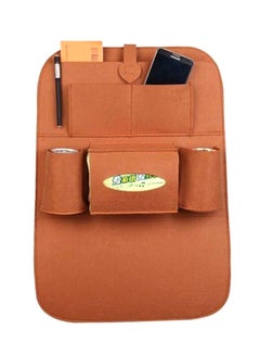 Buy Brown Color Auto Car Seat Back Multi-Pocket Hanging Storage Bag Organizer Holder Accessory in Saudi Arabia