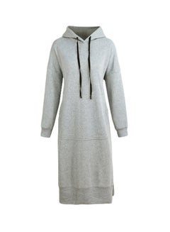 Buy Long Sleeves Hoodie Grey in UAE