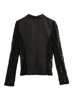 Buy Long Sleeves Blazer Black in Saudi Arabia