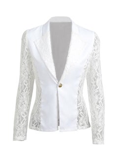 Buy Long Sleeves Blazer White in UAE
