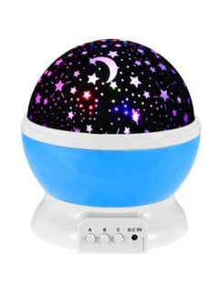 Buy Stars And Moon Projecting Night Light Blue/Yellow/Green in UAE