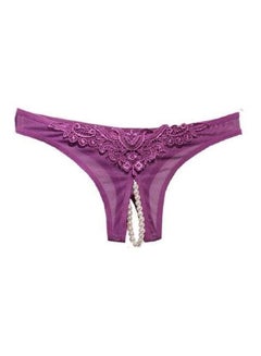 Sexy Panties Ladies Thong Transparent Temptation Pearl Massage Open File  Brief 