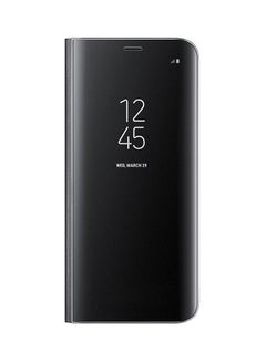 Buy Clear View Standing Flip Cover For Samsung Galaxy S8 Black in Saudi Arabia