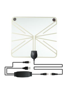 Buy TV Antenna Amplifier Signal Booster White in UAE