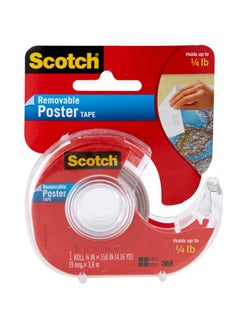 Buy Scotch 109 Removable Poster Tape With Dispenser Clear in UAE