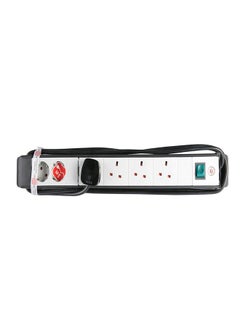 Buy 2-CEE Extension Lead Black/White/Green 3meter in UAE