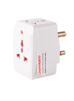 Buy 3-Way Multi Plug Socket Adapter White in UAE