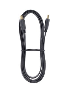 اشتري كابل HDMI مسطح عالي السرعة إصدار 1.4 أسود 1.5متر في السعودية