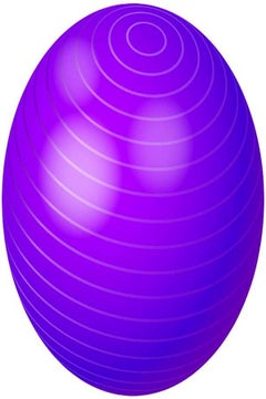 اشتري 65cm Gym Ball Anti Burst Fitness Exercise Yoga Core Pregnancy Birthing Ball Purple في الامارات