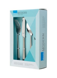 Buy 24-Piece Modern Bliss Cutlery Set Silver in Saudi Arabia