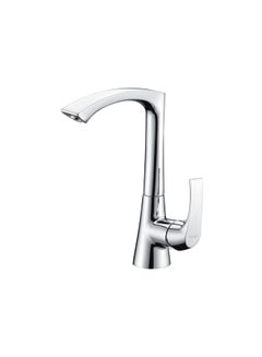 Buy Rosso Lever Sink Mixer Tap Silver Standard in UAE