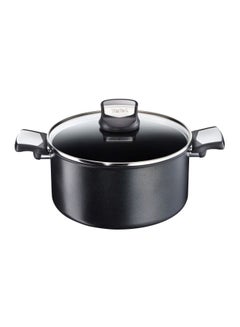 Buy Expertise Induction Stewpot With Lid Black/Clear 24cm in UAE