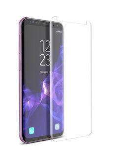 Buy Full Curved Tempered Glass Screen Protector For Samsung Galaxy S9 Plus Clear in Saudi Arabia