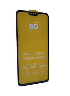 اشتري لاصقة حماية 9D من الزجاج المقوى توفر حماية كاملة لشاشة هاتف هواوي Y9 2019 بإطار أسود في السعودية