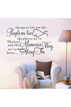 اشتري Wall Stickers The Best Things In Life Wall Decal Words Quote Wall Art Sticker Home Decor For Bedroom Living Room أسود في الامارات