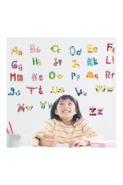 اشتري 26 Cute Kids Nursery Animals Alphabet Removable Wall Stickers متعدد الألوان في الامارات