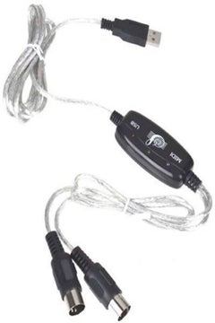 اشتري 2M USB MIDI Interface Cable Line Converter PC to Music Keyboard Adapter SS في الامارات