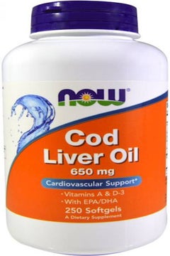Buy Cod Liver Oil - 250 Soft Gels in UAE