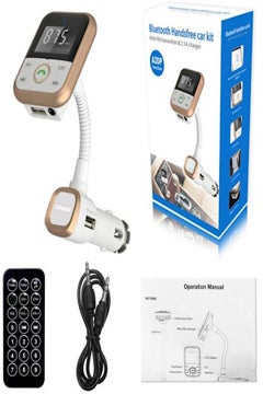 Buy Wireless Bluetooth Car Kit FM Transmitter MP3 Player Support USB SD Card USB Charger in Saudi Arabia