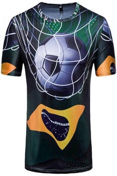 Buy 2018 Football World Cup Jersey Commemorative Personality Football Leisure Sports Short-Sleeved T-Shirt L Code T02 in UAE