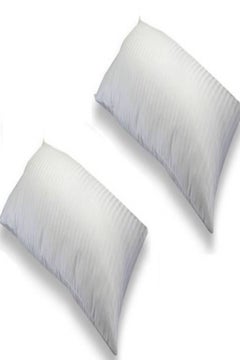 Buy Soft Stripe Hotel Pillow King Size 50 X 90 Cm P1K 2 Pieces in UAE