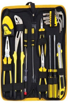 Buy 20-Piece Basic Hand Tool Set Black/Yellow in Saudi Arabia