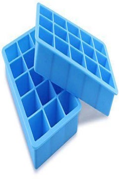 Buy 15 Grids Ice Cube Tray Food Grade Silicon Ice Box for Oven Fridge in Saudi Arabia