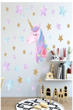 Buy Bedroom Home Decor Wall Sticker Multicolour in UAE