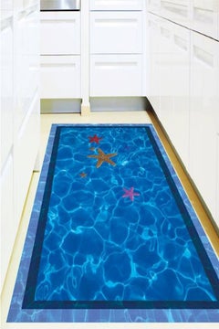 Buy 3D Swimming Pool Large Wall Stickers Home Decor Bathroom Floor Art Decal Removable Pvc Wall Sticker-Xx in UAE