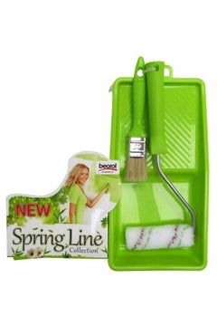 Buy Spring Painting Set Green/Chrome/White 6 x 4 x 18centimeter in UAE