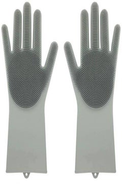 اشتري Waterproof Silicone Gloves Grey في السعودية