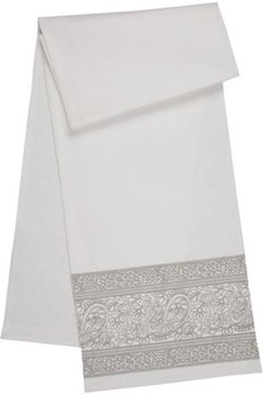Buy Printed Table Runner White/Grey 120x33centimeter in Saudi Arabia
