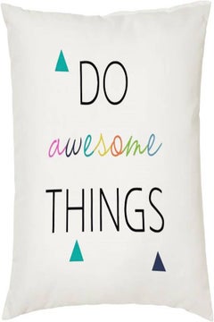 اشتري 40Cm  Cushion With Do Awesome Things Logo في الامارات