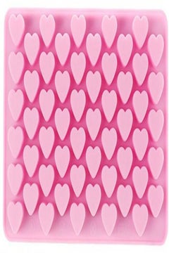Buy Heart Shape Love Candy Silicone Decorating Mold Ice Cube Tray Silicone Chocolate Sugar Paste Tool Cookie Muffin Baking Pan Pink in Saudi Arabia
