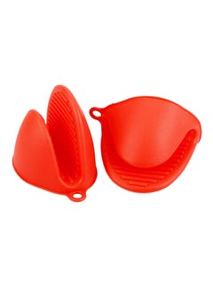 Buy 2-Piece Oven Gloves Red in Saudi Arabia