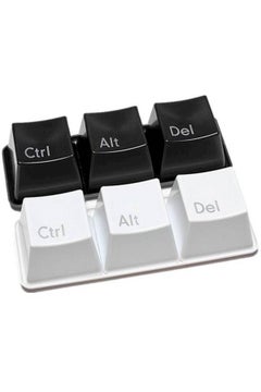 Buy 6Pcs Fashionable Ctrl ALT DEL Keyboard Coffee Tea Mug Cup Set with a Cup Tray in UAE