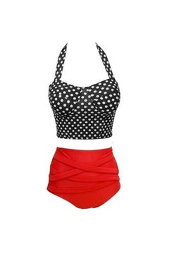 Buy High Waist Bikini Set Multicolour in Saudi Arabia