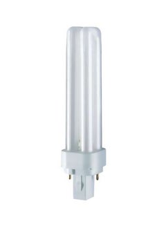 اشتري Plug In Dulux D Double Tube Fluorescent Bulb أبيض دافئ في الامارات