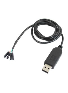 Buy USB To COM Cable Adapter Module Black in UAE